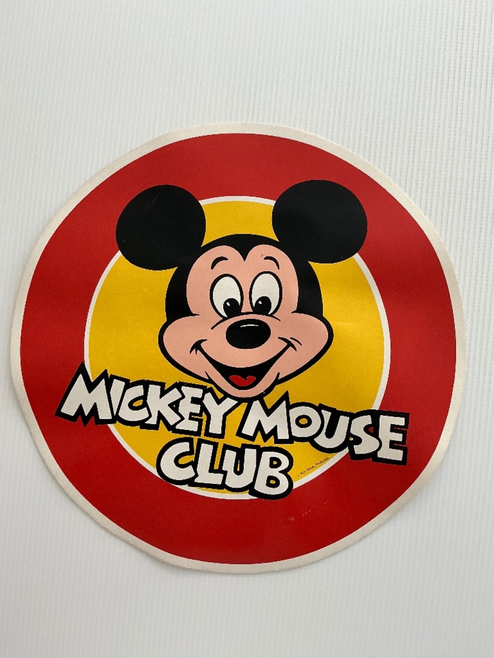 Vintage 70s Hallmark Mickey Mouse Club Vinyl Placemat DIY Letter Sheet WDP⁠